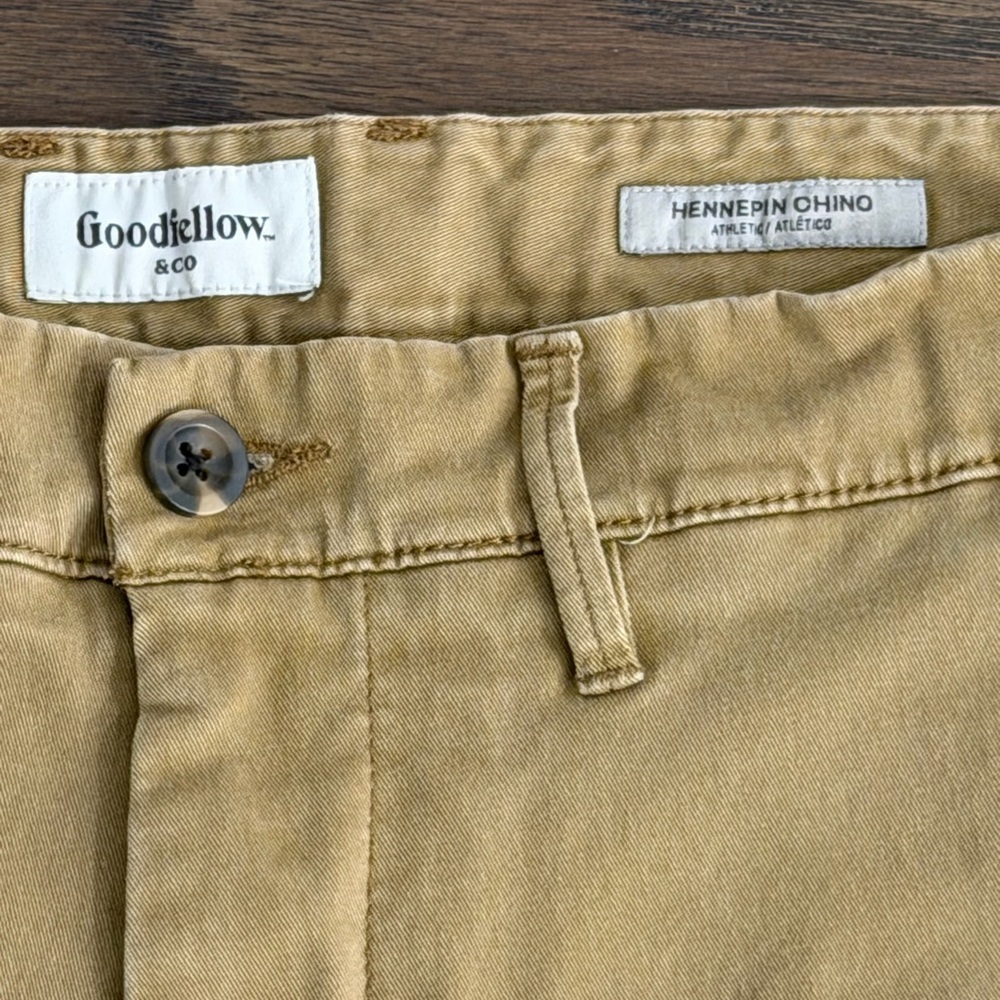 Goodfellow & Co Men's Tan Chinos - Picture 2 of 3